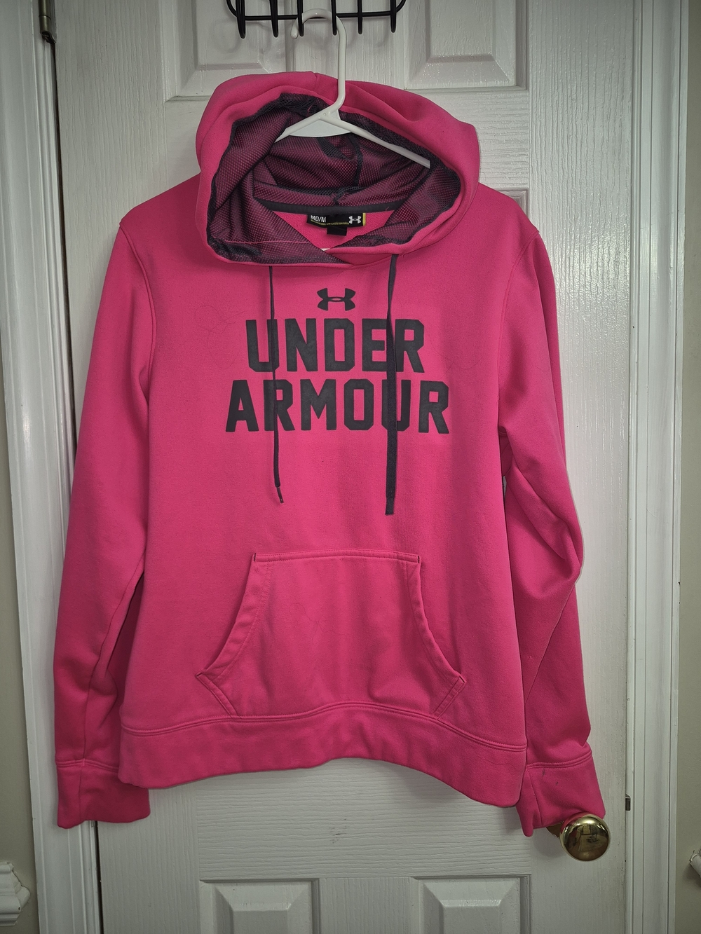 Under Armour Women’s Hot Pink Cowl Neck Pullover Hoodie